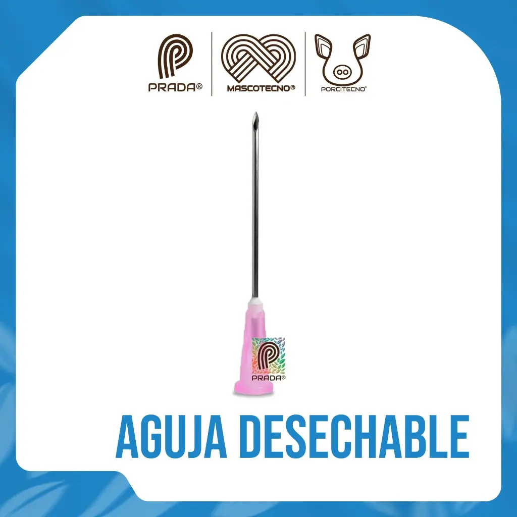 AGUJA DESECHABLE  18G x 1 ½"
