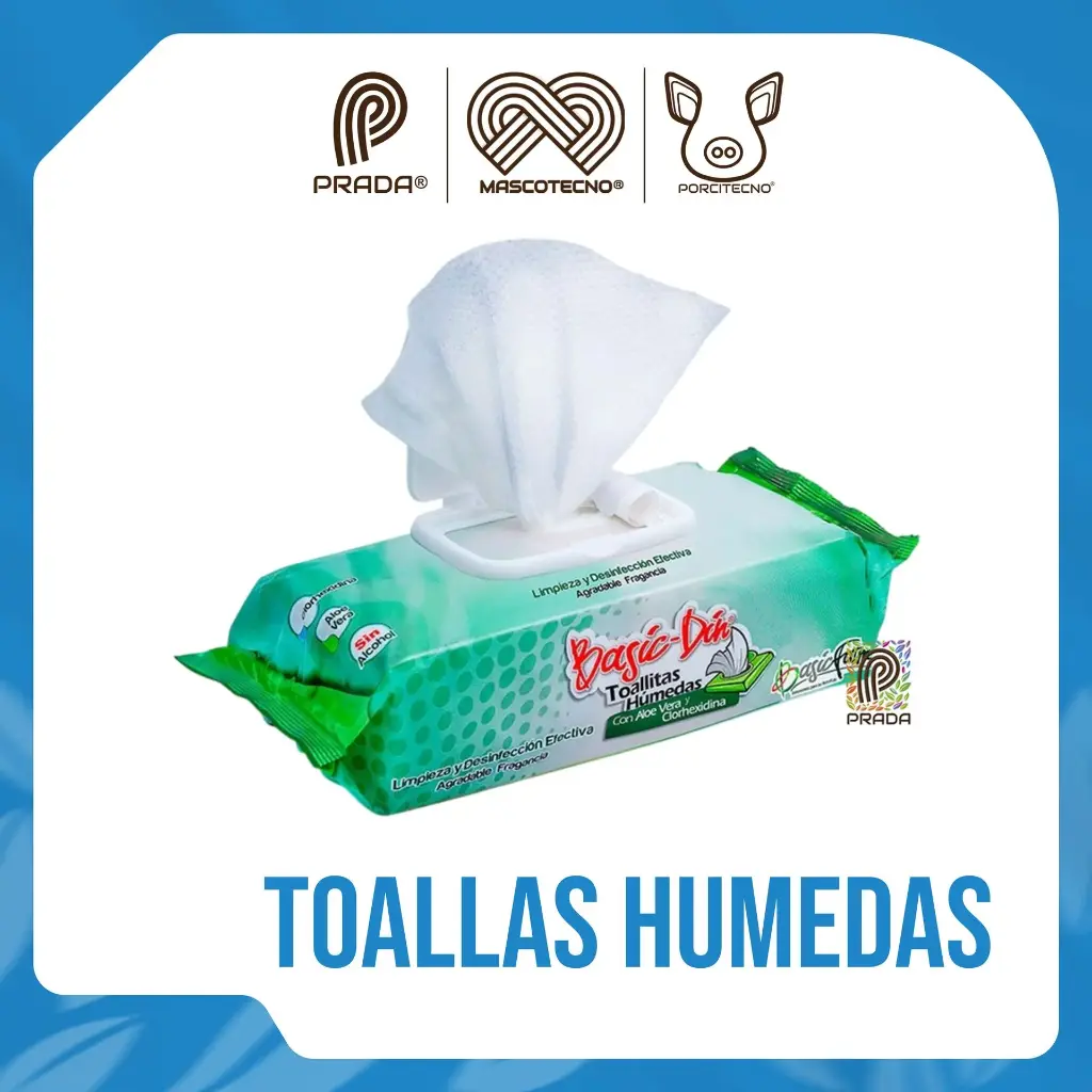 [7-0000-0192] TOALLAS HÚMEDAS BASIC DIN  X 100 UND