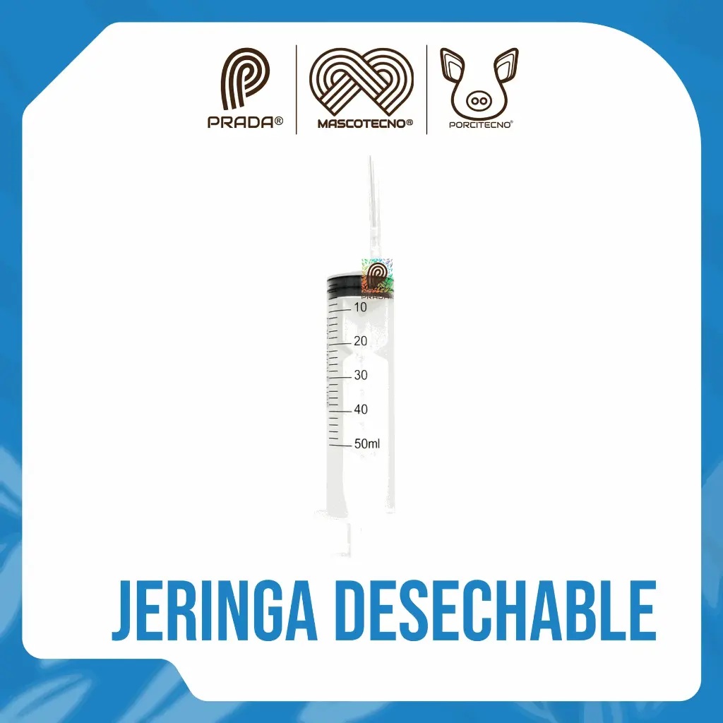 JERINGA DESECHABLE X 50 ML AGUJA 16 G*1 1/2"