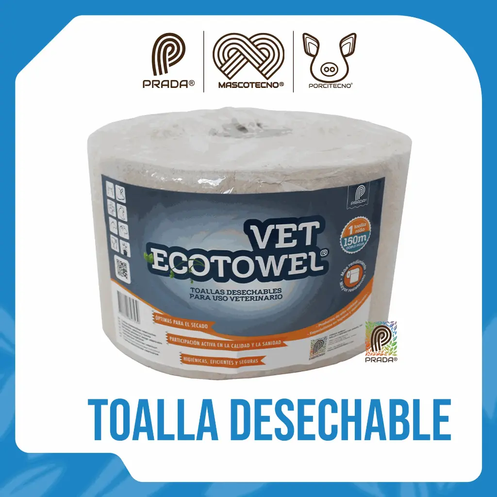 TOALLA DESECHABLE VET ECOTOWEL 150M [07916]