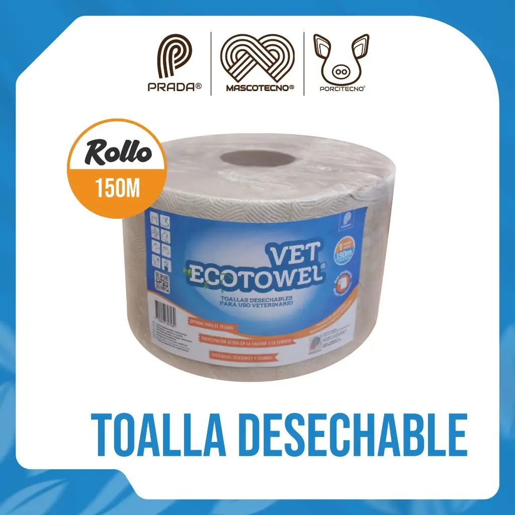 TOALLA DESECHABLE VET ECOTOWEL 150M [07916]
