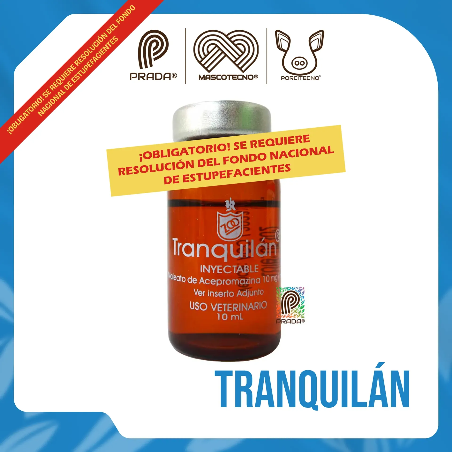 [7-0104-1011] TRANQUILAN INY X 10 ML {M}