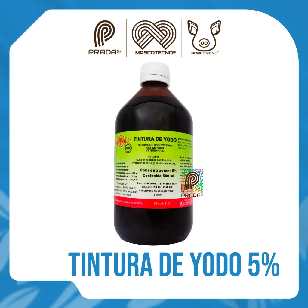 TINTURA DE YODO 5% X 500 ML