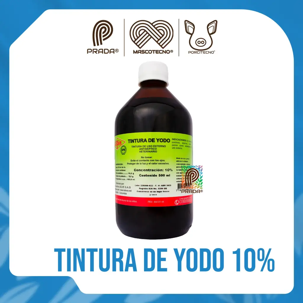 Yodo al 10% x  500 ml