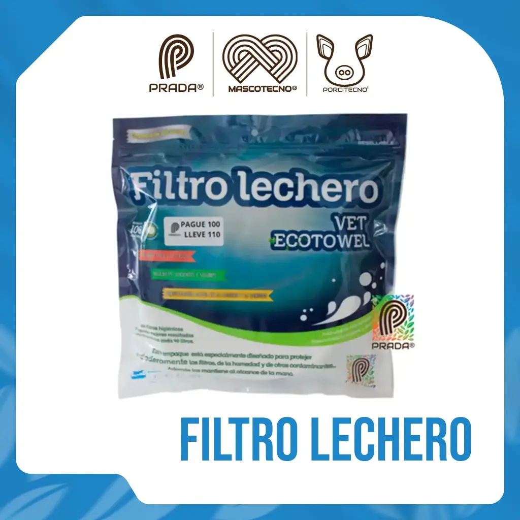 [6-0100-0054] FILTRO LECHERO VET ECOTOWEL X 100 UND [07918]