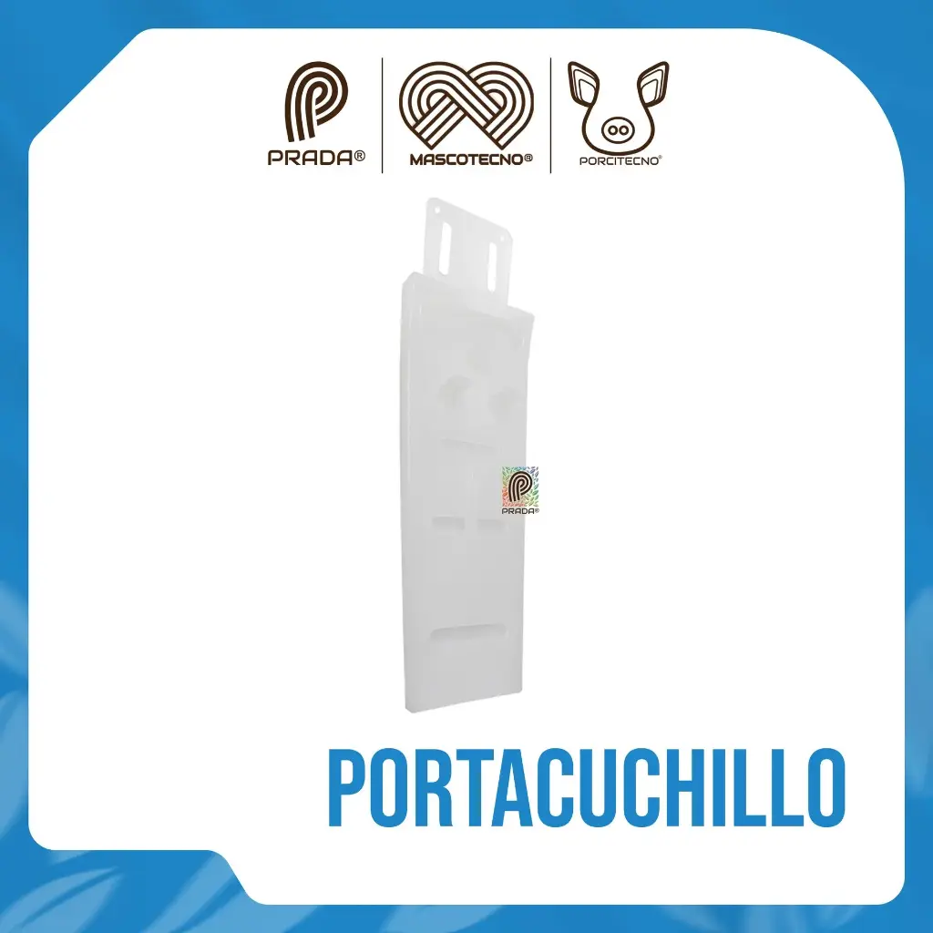 PORTA CUCHILLO PLASTICO BLANCO