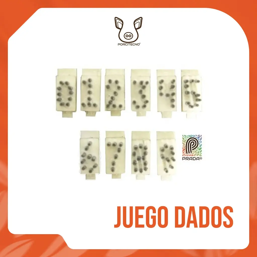 [4-0030-0375] JUEGO DADOS NUMÉRICO 5/16 {M}