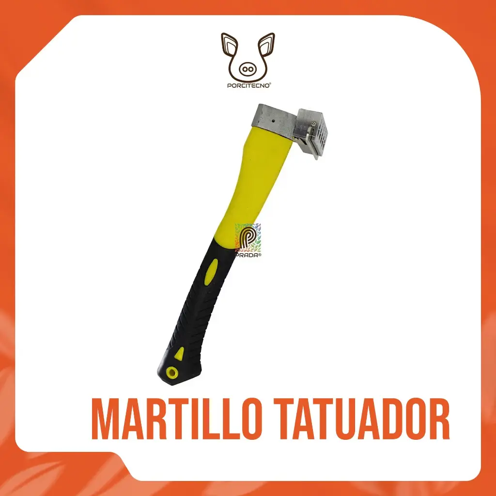 [4-0070-0980] MARTILLO TATUADOR PORCICOLA KETCHUM GRANJAS {M}