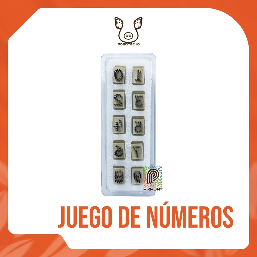 JUEGO DE NÚMEROS TATUADOR  3/8