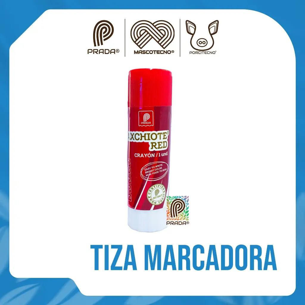 [6-0060-0056] TIZA MARCADORA AXCHIOTE® ROJA (CRAYON) {M}