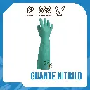 GUANTE NITRILO SOLVEX -ANSELL 18" REF: 37185  TALLA 10   (LARGOS)