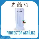 PROTECTOR DE ANTEBRAZO EN ACRILICO SEGURIDAD INDUSTRIAL TALLA L COLOR TRANSPARENTE