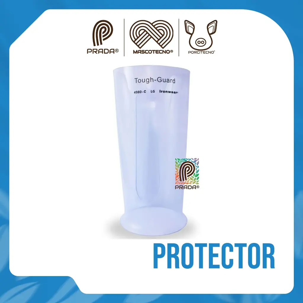 PROTECTOR DE ANTEBRAZO EN ACRILICO SEGURIDAD INDUSTRIAL TALLA M COLOR TRANSPARENTE