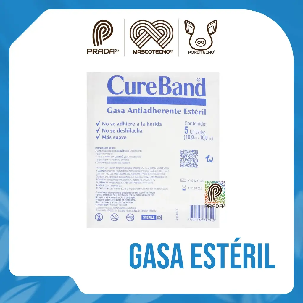 GASA ESTERIL 10 X 10 CM X 5 UND