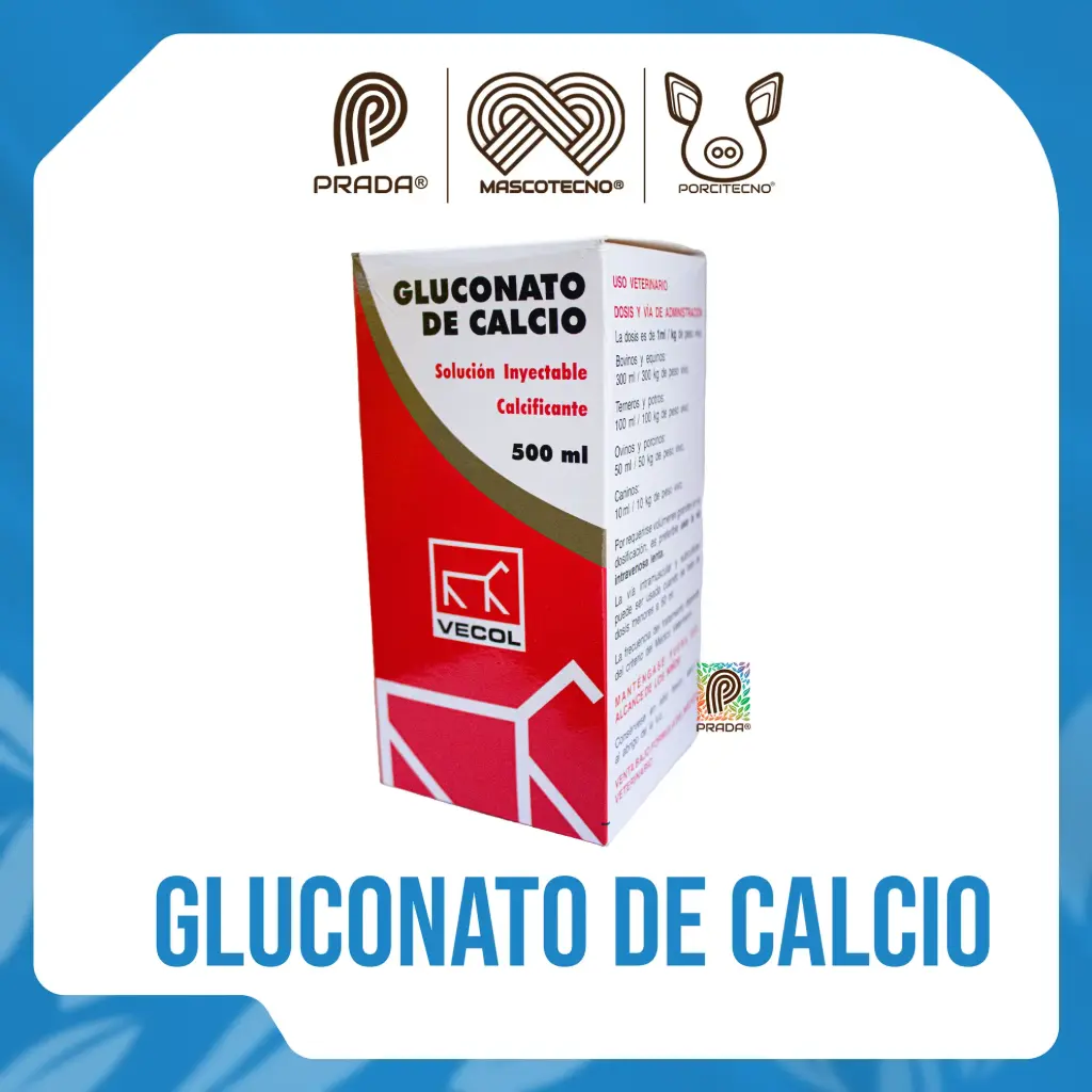 GLUCONATO DE CALCIO X 500 ML