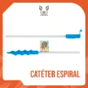 CATÉTER ESPIRAL CON TAPA