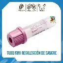 TUBO MINI PARA RECOLECCION DE SANGRE TAPA LILA 1.0 ML (UNIDAD)