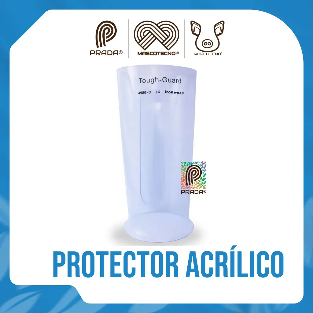 [7-1401-1152] PROTECTOR DE ANTEBRAZO EN ACRILICO SEGURIDAD INDUSTRIAL TALLA XL COLOR TRANSPARENTE