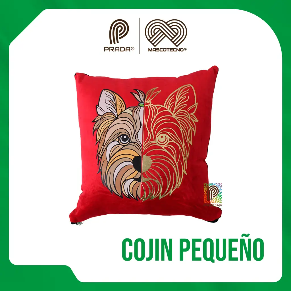 COJIN PEQUEÑO DISEÑO CON MASCOTAS