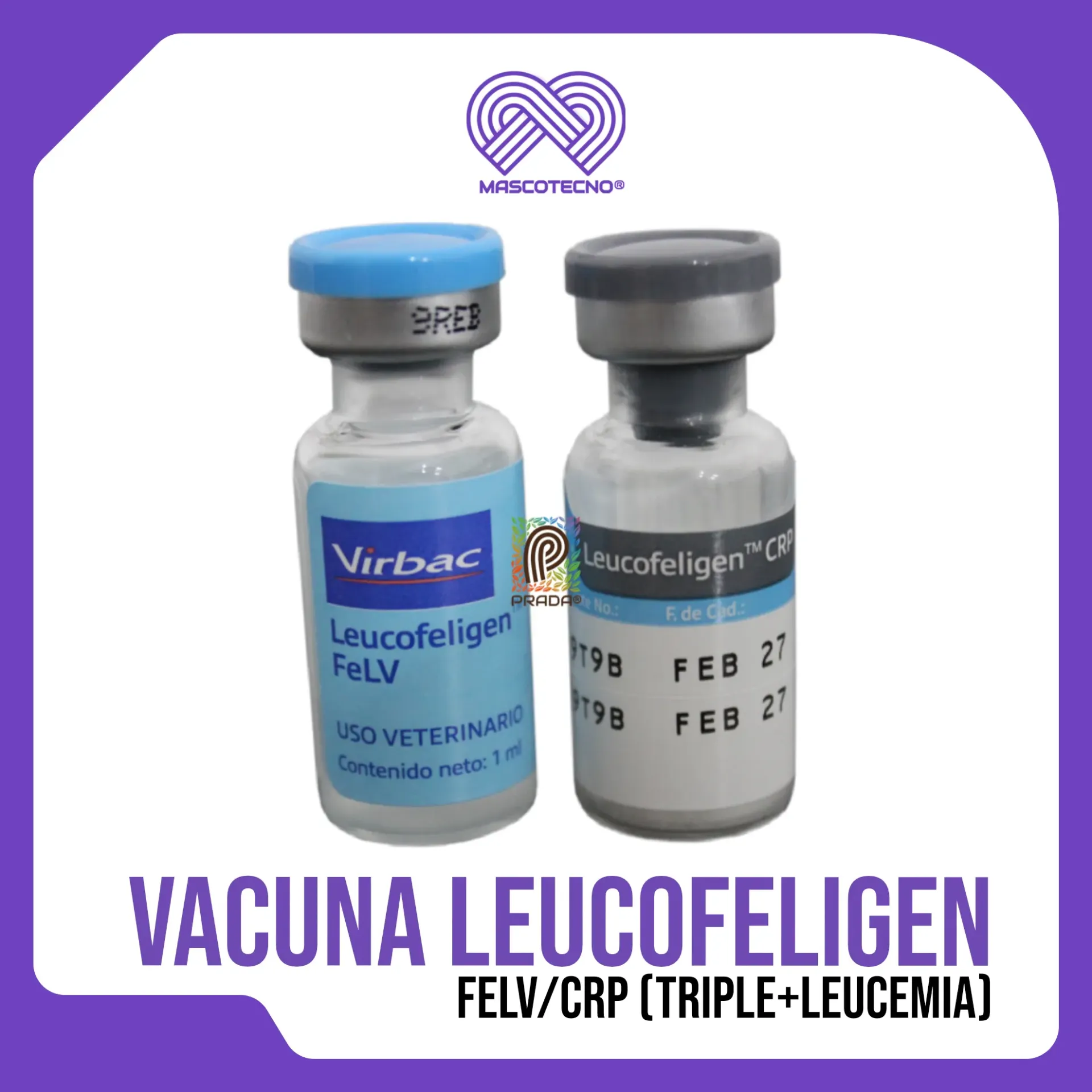VACUNA LEUCOFELIGEN FELV/CRP