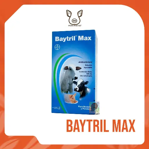 [7-0703-0202] BAYTRIL MAX 10% INY X 100 ML {M}
