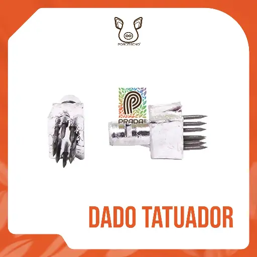[4-0030-0409] DADO TATUADOR PORCICOLA KETCHUM, NUMERO “0” GRANDE {M}