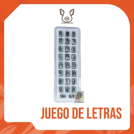[4-0030-0038] JUEGO DE LETRAS TATUADOR 3/8 [07871] PORCITECNO