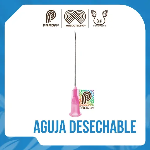 [7-1401-0026] AGUJA DESECHABLE  18G x ½"  [03960][P]