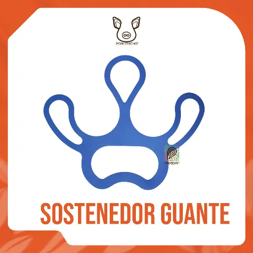 [6-0000-1172] SOSTENEDOR DE GUANTE AZUL