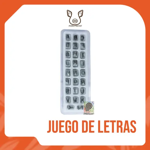 [4-0030-0374] JUEGO DE LETRAS TATUADOR 5/16 {M}