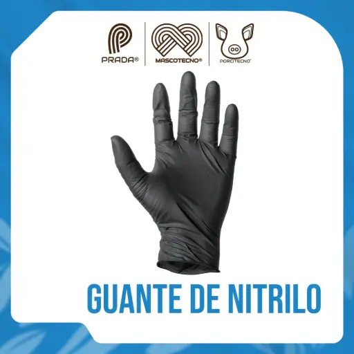 [7-1401-0609] GUANTE DE NITRILO NEGRO TALLA M KENNEDY