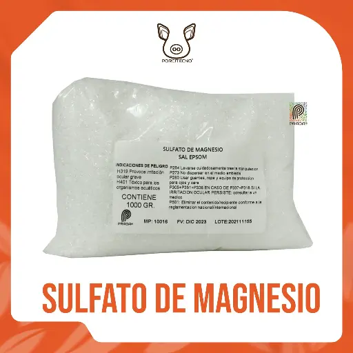 [5-0000-0970] SULFATO DE MAGNESIO X 500G  (SAL EPSOM) 